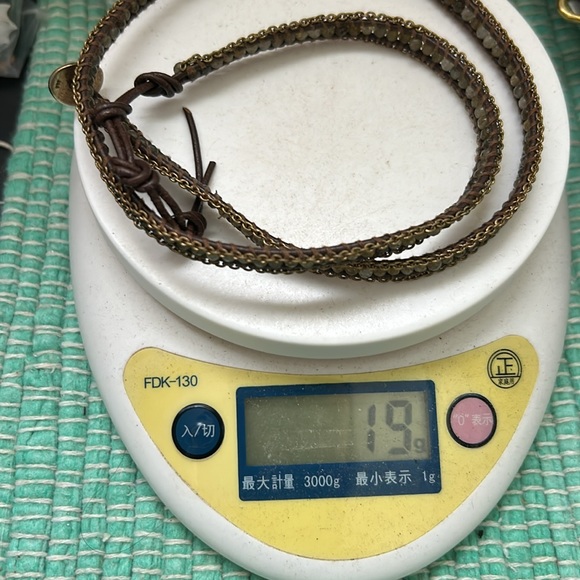 🖤CHAN LUU Labradorite Sterling silver Chain Leather wrap bracelet - Picture 10 of 11